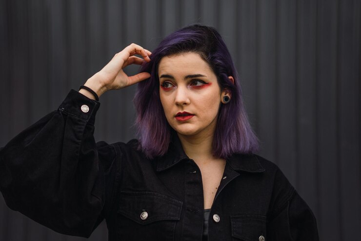 purple hair